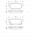 Bosch 0 986 461 131 set placute frana disc