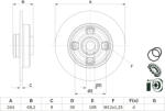 Bosch 0 986 479 F74 Disc frana