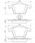 Bosch 0 986 494 102 set placute frana disc