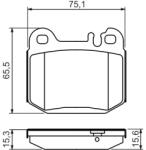 Bosch 0 986 494 410 set placute frana disc