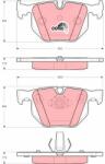 TRW GDB1499 COTEC set placute frana disc