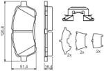 Bosch 0 986 494 652 set placute frana disc