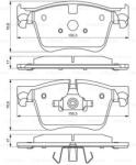 Bosch 0 986 494 696 set placute frana disc