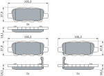 Bosch 0 986 494 090 set placute frana disc