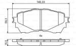 Bosch 0 986 494 793 set placute frana disc