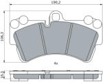 Bosch 0 986 424 739 set placute frana disc