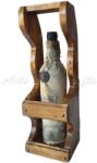 Handmade by BoCo Suport din lemn, handmade, pentru o sticla de vin - cod aac0271 (aac0271) Suport sticla vin