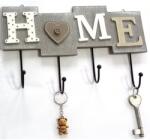  Cuier din Lemn Home cu 4 Carlige 28x16.5cm (aac0383)