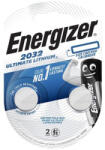 Energizer Gombelem, CR2032, 2 db, színjelző, ENERGIZER "Ultimate Lithium Performance (EECR2032L) - fiorex