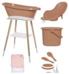 bébé-jou Sense plus 7 részes babakád digitális hőmérővel és kádállvány fürdető szett copper törölközővel b428904t