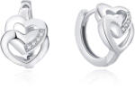 MOISS Romantikusezüst fülbevalók szívvel E0000162