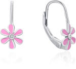 MOISS Gyengéd ezüst fülbevalók Virágok E0000137