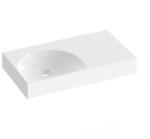 RAVAK Lite 80/45 mosdó jobb fehér, túlfolyó és csaptelep furat nélkül