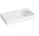 RAVAK Lite 80/45 mosdó bal fehér, túlfolyó nélkül, csaptelep furattal