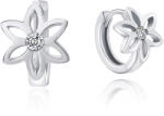 MOISS Gyengéd ezüst fülbevaló virággal E0000140