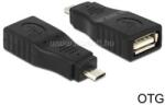 Delock adapter USB Micro B apa > USB 2.0 anya, OTG, teljesen fedett (DL65549) (DL65549)