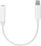 Apple 7 és iPhone 7 Plus Adapter AUX Lightning (male) Jack 3, 5 mm (female) fehér