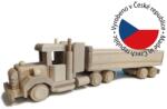 Tonap Camion decorativ din lemn de fag, model american, 48x10x12cm (DH11) Decoratiune camera copii