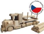 Tonap Camion din lemn masiv de fag, fără tratament, fabricat în Č (DH9) Decoratiune camera copii