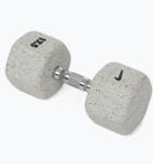 Nike Strength Gumírozott kézisúlyzó Nike Strength Grind Hex Dumbbell 17, 5 kg wolf grey