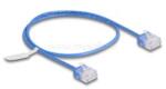 Delock RJ45 hálózati kábel Cat. 6 UTP ultravékony 0, 5 m kék rövid csatlakoztatókkal (DL80779) (DL80779)