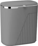 Teno Teno® függő szemetes, falra vagy bútorra szerelhető, modern design, kétféle fedélnyitással, tágas, 9 l, szürke (TENO2090)