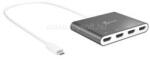 j5create USB-C to 4-Port HDMI Multi-Monitor Adapter, Silver (JCA366-N) (JCA366-N)