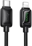 hoco. PD 30W 1, 2 m USB C - Lightning kábel LCD-vel fekete