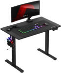 Huzaro Gamer asztal állítható magassággal, 100 x 60 x 72 cm fekete (HZ-HERO-7-9-BLACK)
