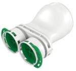  Műanyag szelepfogado vízszintes 2x90mm/160mm