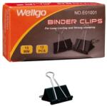  Bindercsipesz, 15 mm, fekete (INJ11167) - emag