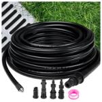 Ruhhy Tömlő nagynyomású tisztításhoz, 15 méter hosszúságú, 4 adapterrel, 138 bar, maximális vízhőmérséklet 60 Celsius fok (FSI18324)