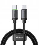 Mcdodo Cablu Type-C la Type-C PD60W Fast Charging, Aliaj de aluminiu, 1m, Negru (CA-4410) - vexio