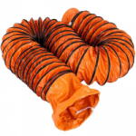 VivaTechnix Ventilator Tubulatura flexibila pentru evacuare aer, Lungime 7.6 m, diametru 25.4 cm, acoperire anti-explozie, impermeabil (TFRGDD255L7.6-001V0) - vexio