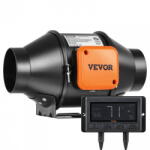 VivaTechnix Ventilator Ventilator evacuare aer pentru tubulatura Vevor Controller 21 W, debit 348 m3/h, IP 44, diametru 100 mm, 29 dB (XLGDFJYCHSEC4N7QJV2) - vexio