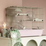  INTER-ZOO Pet Products Cușcă pentru rozătoare Pinky III Pastel - 50 x 33 x 45 cm ROZ