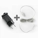 DekorTrend Crystalline Transzformátor + 5m átlátszó Toldókábel 12W (KAT 900)
