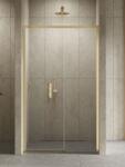 NEW TRENDY Prime Gold Brushed uși de duș 130 cm culisantă auriu periat/sticlă transparentă D-0791A (D0791A)
