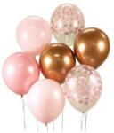 Godan PartyLux - Arany-Rózsaszín Léggömb Szett - 7 db - 30cm (MLG149081)