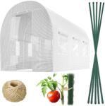 Plonos kerti Alagút 2x3m (6m2) - Fehér