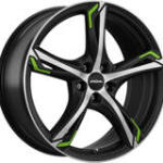 RONAL R62 GREEN Tompa fekete Polírozott 5/112 17x7, 5 ET38 76