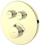 Oltens Onega kád és zuhany csaptelep süllyesztett z termosztáttal arany fényes 34601800 (34601800)