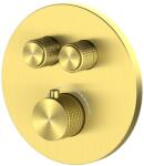 Oltens Onega kád és zuhany csaptelep süllyesztett z termosztáttal szálcsiszolt arany 34601810 (34601810)