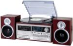 Trevi TT 1072 DAB sztereó zenei rendszer lemezjátszóval, FM/DAB+ rádióval, MP3 digitalizálással, sötét fa színben (0T107230) Mini Hifi
