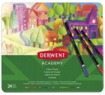 Derwent "Academy" színes ceruza készlet fém doboz 24 különböző szín (2301938) (D2301938) (D2301938)