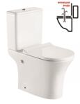 Inter Ceramic Моноблок ICC 7937S BIDET, Inter Ceramic, седалка и капак, порцелан, бял, с биде, 83x65x37.5см (7937S BIDET)