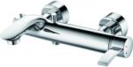 Inter Ceramic Стенен смесител за вана и душ ТИАНА ICF 6390091, месинг, хром, с подвижен души шлаух, 7.7x28.3см (6390091)