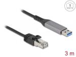 Delock Cablu de retea USB 3.1-A la RJ45 Gigabit LAN 3m, Delock 60757 (60757)