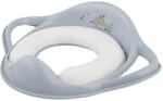 MALTEX Puha WC Szűkítő Fogantyúkkal Minimal Bálna Satin Blue - Extra Kényelmes és Biztonságos WC-redukció Gyerekeknek