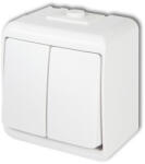 Karlik Elektrotechnik Karlik Junior csillárkapcsoló falon kívüli vízmentes kapcsoló, fehér WHE-2 (WHE-2)
